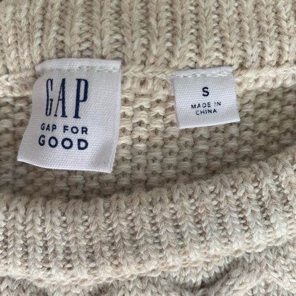 Gap cotton cable knit fisherman sweater SMALL - Picture 2 of 2